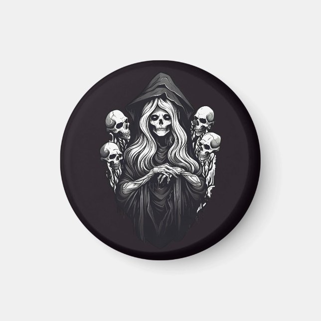 Íman Morte com crânios (Frente)