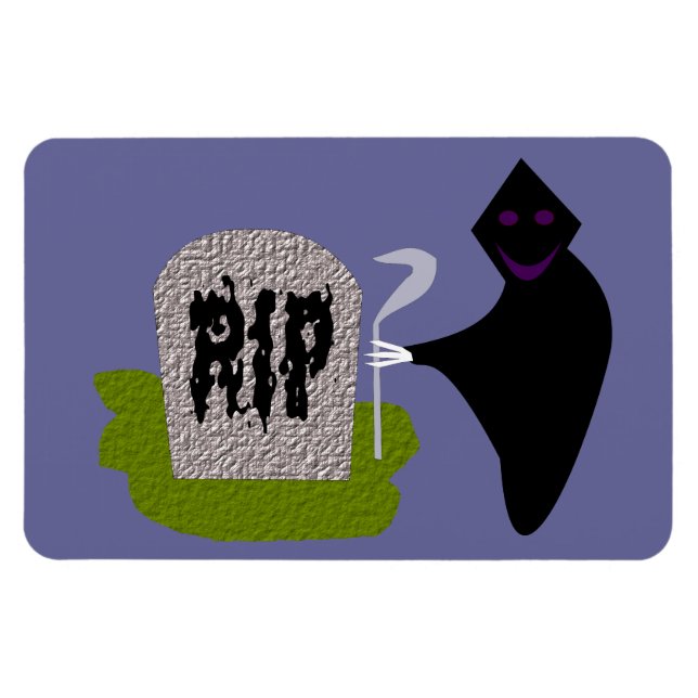 Íman Morte no Cemitério do Halloween (Horizontal)