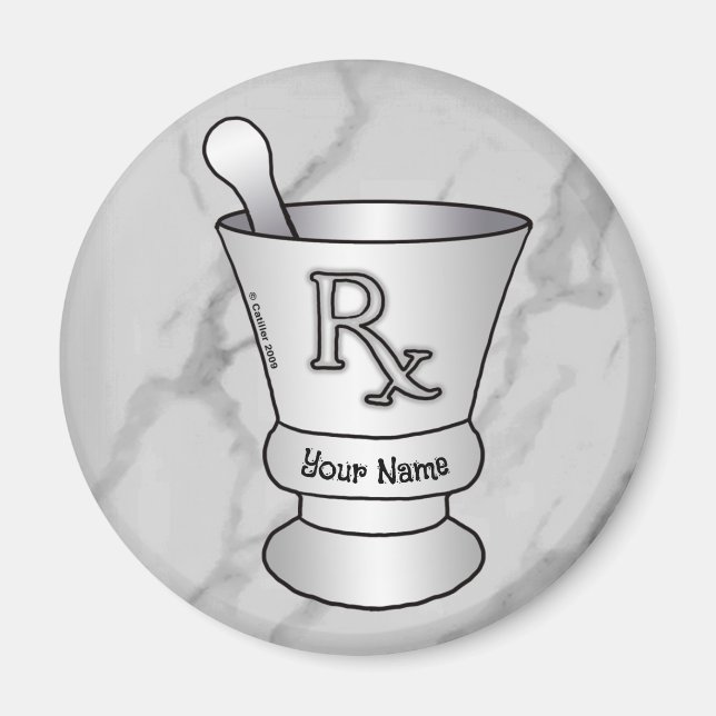 Íman Morteiro e Pestle (Frente)