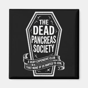Íman Morto Pancreia Sociedade Camisa Coffin Club Diabet