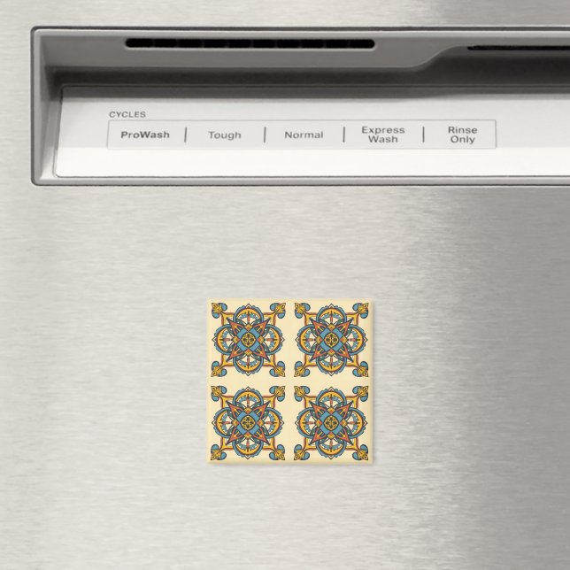 Íman Mosaico andaluz marroquino, mandala (In Situ (Dishwasher))