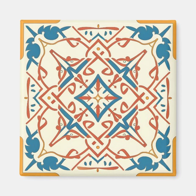 Íman mosaico azul (Frente)