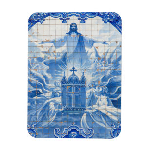 Íman Mosaico azulejo azul de jesus, Portugal