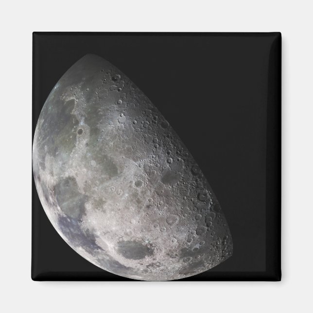 Íman Mosaico colorido da lua terrestre (Frente)