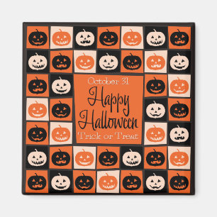 Íman Mosaico de abóbora do Halloween