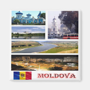 Íman Mosaico de colagem zMD005 MOLDOVA, Europa, Fridge