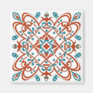 Íman mosaico de flores