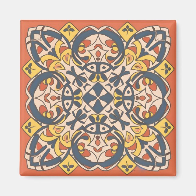 Íman mosaico de granada (Frente)