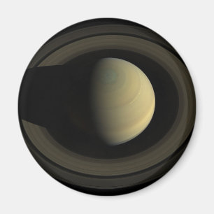 Íman Mosaico Do Planeta Saturno E Seus Anéis Principais