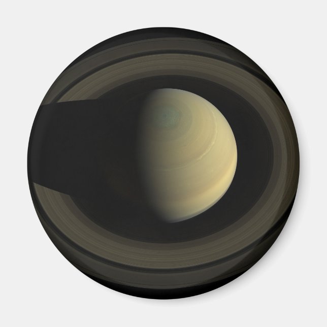 Íman Mosaico Do Planeta Saturno E Seus Anéis Principais (Frente)