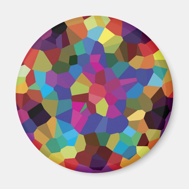 Íman Mosaico Estrela Colorida (Frente)