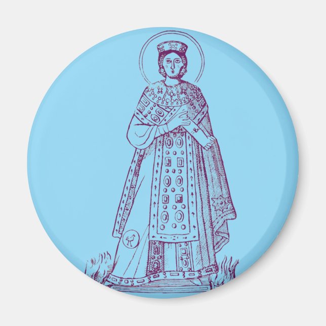 Íman mosaico grego de Santa Inês de Roma (Frente)