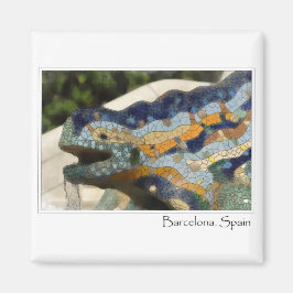 Íman Mosaico Guell, Espanha de Barcelona, Lizard