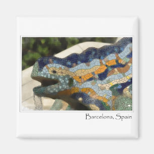 Íman Mosaico Guell, Espanha de Barcelona, Lizard