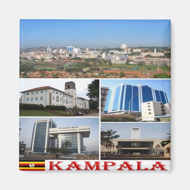 Íman Mosaico KAMPALA zUG010, África, Uganda, frigorífic (Frente)