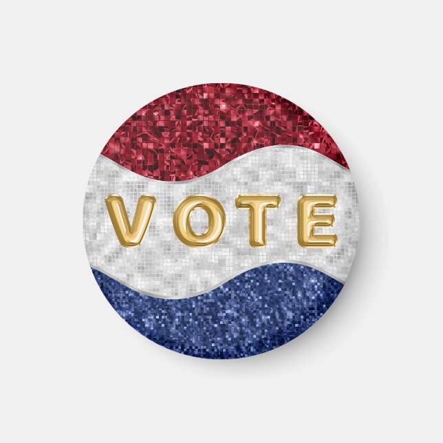 Íman Mosaico Patriótico Ondas Votam (Frente)