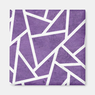 Íman Mosaico roxo e branco