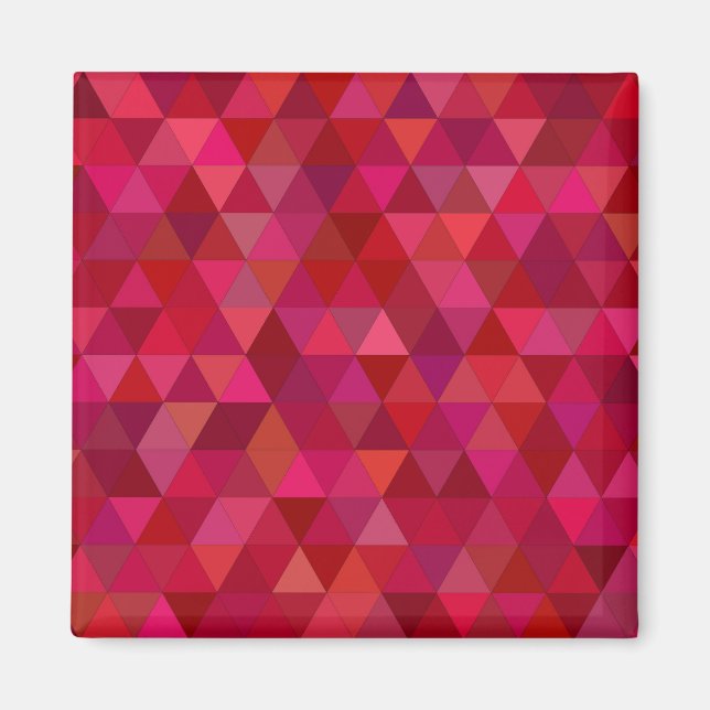 Íman Mosaico vermelho escuro (Frente)