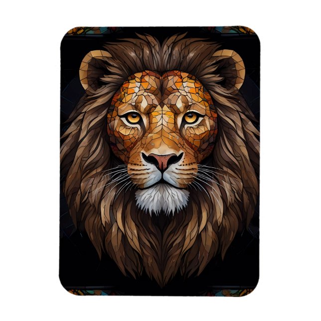 Íman Mosaico Zebra Vibrante (Vertical)