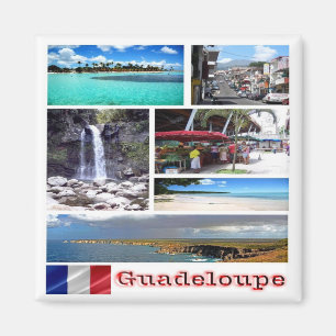 Íman mosaico zGP003 de GUADELOUPE, Caribe, Fridge