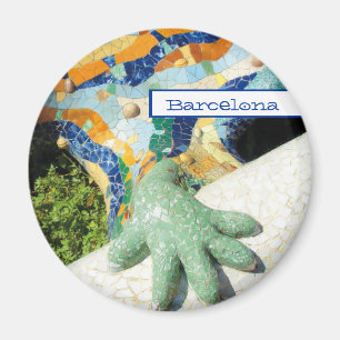 Íman Mosaicos da mão do lagarto de Barcelona