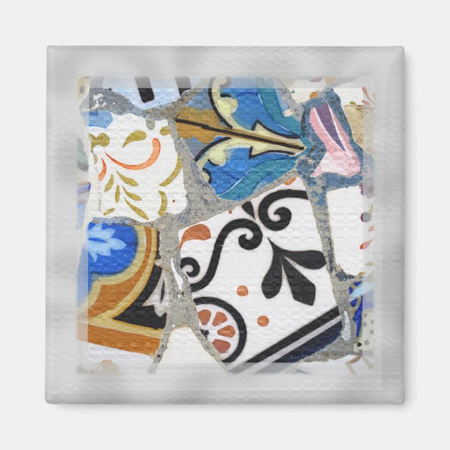 Íman Mosaicos Gaudi de Barcelona fecham (Frente)