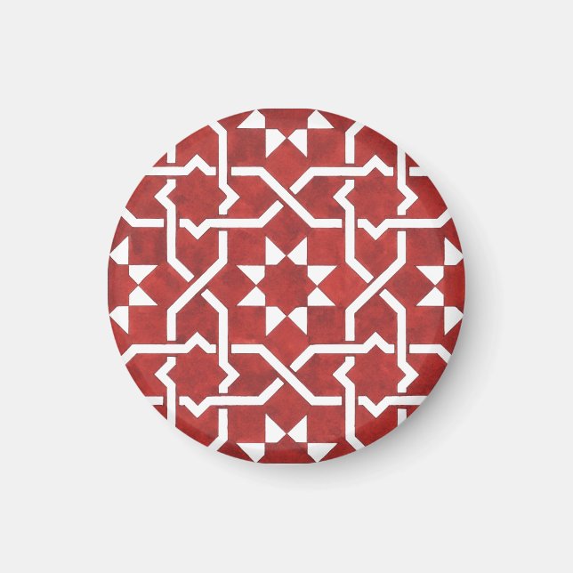 Íman Mosaïque andalouse rouge SEVILLE (Frente)