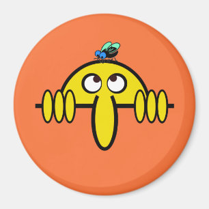 Íman Mosca de Kilroy na cabeça