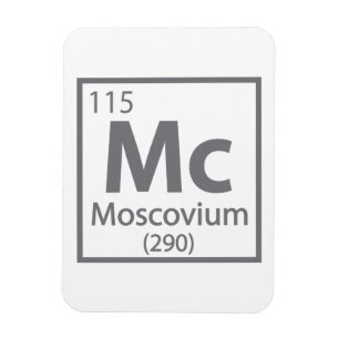Íman Moscou - Mesa periódica russa da ciência