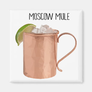 Íman Moscou Mule Cobper Mug Vodka Limão Cocktail Magnet