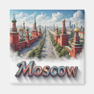 Íman 🧲 Moscou Rússia Aventura Memória 🇷🇺