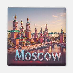 Íman 🧲 Moscou Rússia Destino Lembrança 🇷🇺