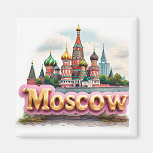 Íman 🧲 Moscou Rússia Viagem Lembrança Memória 🇷🇺