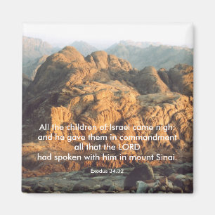 Íman Moses dá os mandamentos - ímã