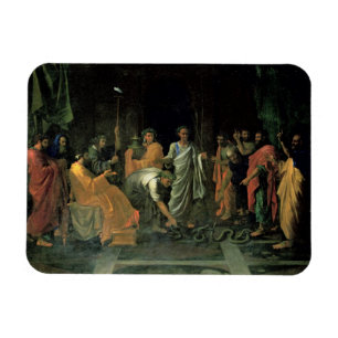 Íman Moses e a serpente de bronze (óleo em canvas)