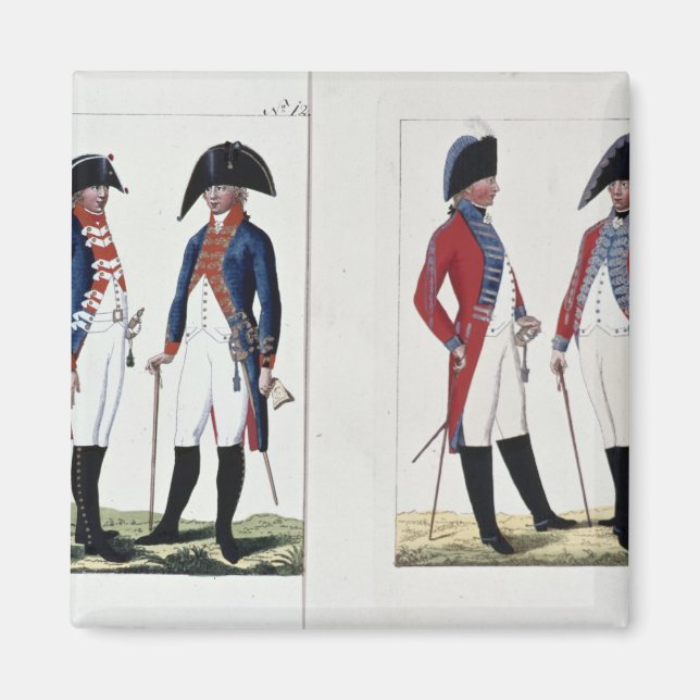 Íman Mosqueteiros e Oficiais, 1800 (Frente)