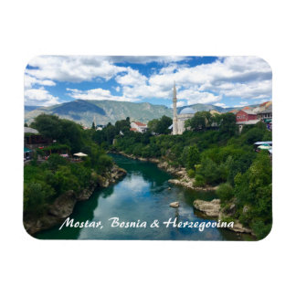 Íman Mostar Bósnia e Herzegovina Magnet com escrevendo