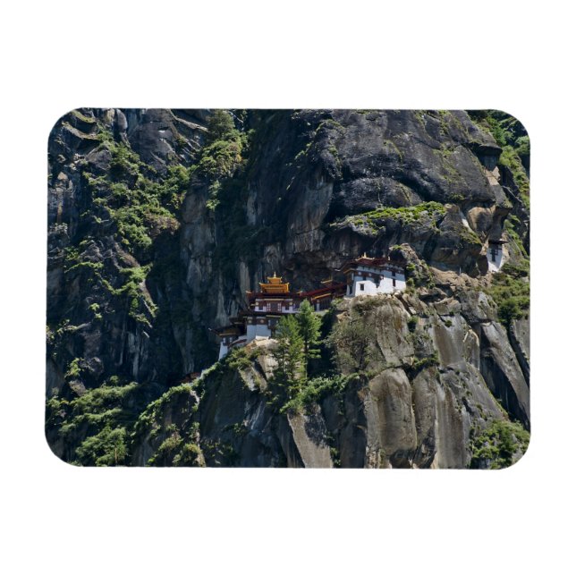 Íman Mosteiro de Taktsang no penhasco, Paro, Butão (Horizontal)