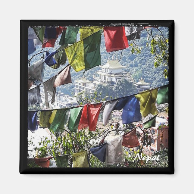 Íman Mosteiro, Farpagem, Katmandu - Nepal (Frente)