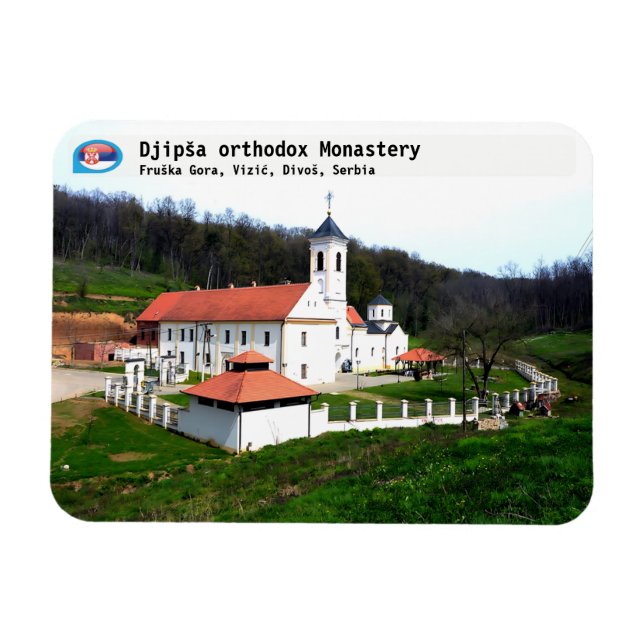 Íman MOSTEIROS SÉRVIOS - Mosteiro ortodoxo Djipša 3 (Horizontal)