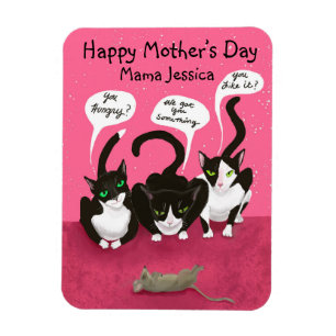 Íman Mother’s Day Funny From The Cats Personalized