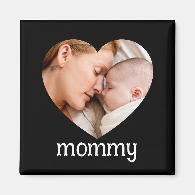 Íman mothers day  cute heart photo  (Frente)