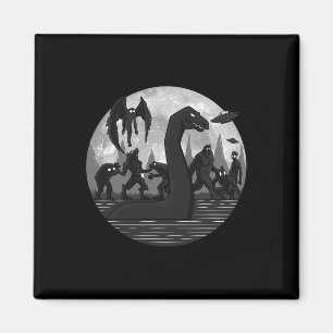 Íman Mothman Bigfoot Loch Ness Monster Aliens Ufo Diver
