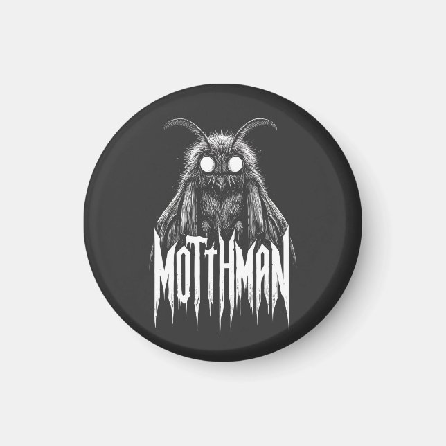 Íman Mothman Cryptid Horror Gothic Paranormal Creature  (Frente)