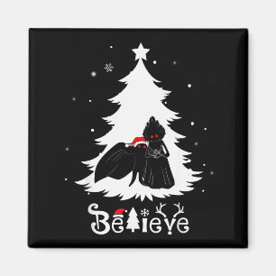 Íman Mothman Flatwoods Monstro Natal Acredite Engraçado