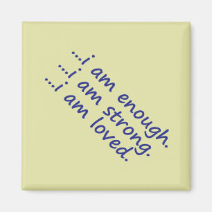 Íman Motivação Azul Dk Suficiente Topografia Amada