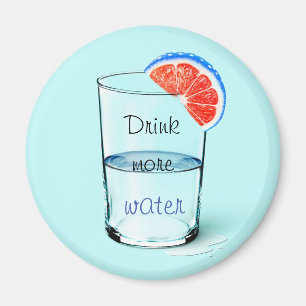 Íman Motivação/Bebida Mais Coaster De Bebidas De Águ