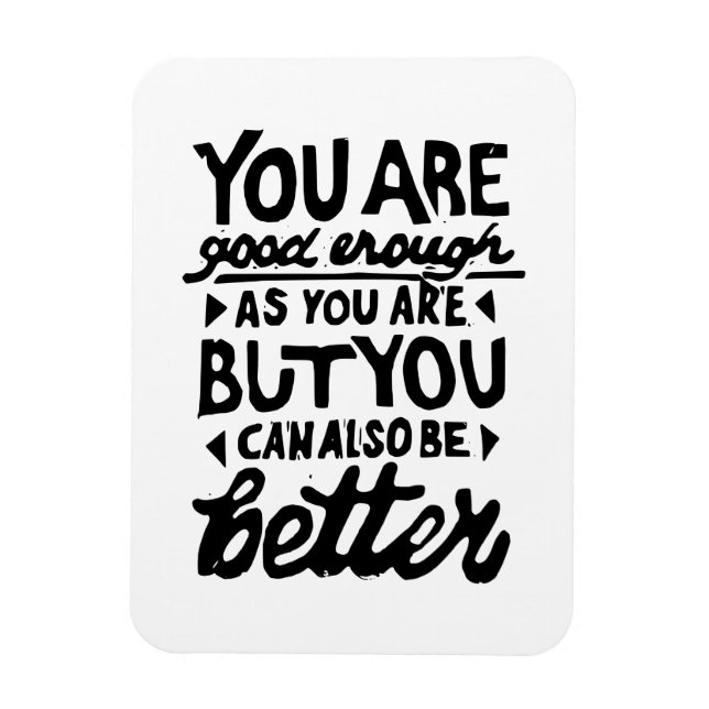 Íman Motivação Cotação Lino Impressão (Vertical)