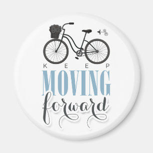 Íman Motivação Cuta Continua a Avançar com Bicicleta