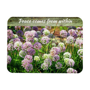 Íman Motivação das Flores bonito do Jardim Allium